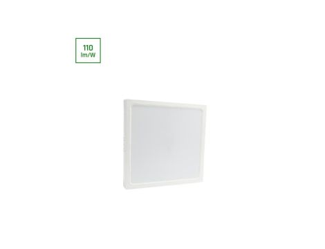 ALGINE NATYNK DOWNLIGHT 24W NW 230V 120st IP20 IK06 288x288x38mm BIAŁY kwadrat