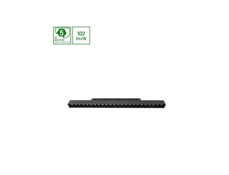 SYSTEM SHIFT - GRID L oprawa na szynoprzewód 404x23x42mm 22W 35st czarny 5 lat gw.