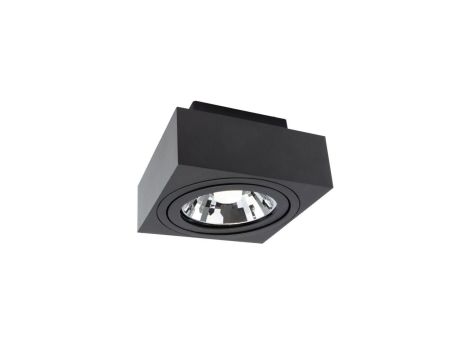 MIRORA AR111 NATYNKOWA GU10 250V IP20 145X145X85mm CZARNY kwadratowa ruchoma