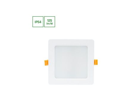 DURE 3 DOWNLIGHT 12W WW 230V 110st IP54 IK06 145x145x34 BIAŁY kwadratowa zasilacz zintegrowany