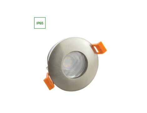 FIALE IV GU10 OCZKO GU10 250V IP65 FI84x52mm SREBRNY okrągła