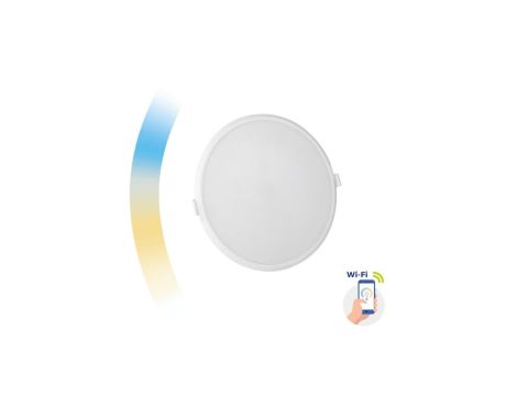 ALGINE DOWNLIGHT 22W 230V 120st IP20 IK06 FI215x38mm BIAŁY okrągła CCT+DIM Wi-Fi SPECTRUM SMART