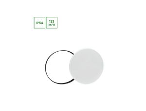 NYMPHEA BLACK i WHITE RINGS 40W CW 230V 115st IP54 FI485x70 BIAŁY/CZARNY OKRĄGŁA