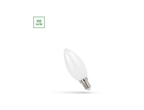 LED ŚWIECOWA E-14 230V 4W COG NW MILKY SPECTRUM