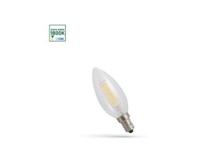 LED ŚWIECOWA E-14 230V 4W COG 1800K CLEAR SPECTRUM