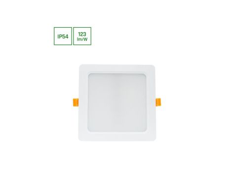 DURE 3 DOWNLIGHT 18W CW 230V 110st IP54 IK06 170x170x34 BIAŁY kwadratowa zasilacz zintegrowany
