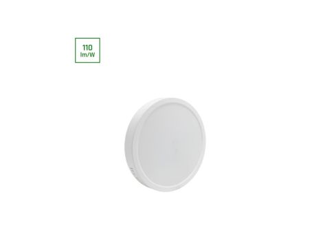 ALGINE NATYNK DOWNLIGHT 24W NW 230V 120st IP20 IK06 288x38mm BIAŁY okrągła