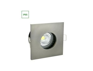 FIALE IV GU10 OCZKO GU10 250V IP65 82x82x52mm SREBRNY kwadrat.