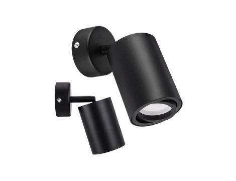 Lampa kinkiet oprawa ścienno-sufitowa BEMOL SPT regulowany spot 03534 GU10 czarny STRUHM