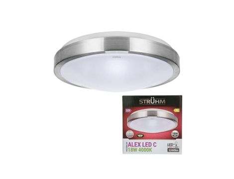 Lampa sufitowa plafon kinkiet ALEX LED C 18W 03563 STRUHM