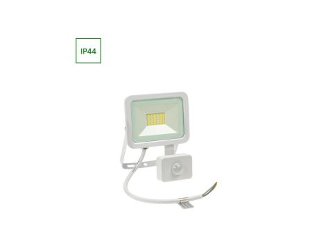 NOCTIS LUX 2 NAŚWIETLACZ 20W WW 230V IP44 158x121x25mm BIAŁY czujnik ruchu PIR