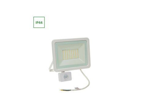 NOCTIS LUX 2 NAŚWIETLACZ 50W CW 230V IP44 212x206x35mm BIAŁY czujnik ruchu PIR