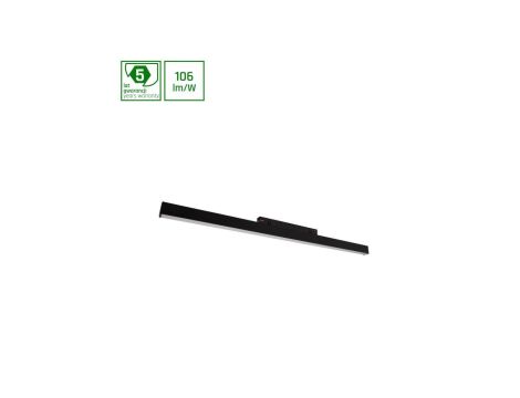 SYSTEM SHIFT - LINE M oprawa na szynoprzewód 602x23x42mm 17W 100st czarny 5 lat gw.