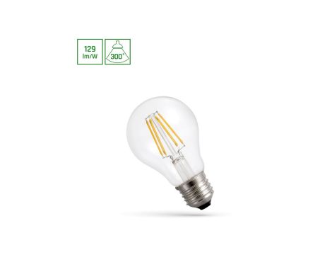 Żarówka LED GLS E-27 230V 8,5W COG WW CLEAR SPECTRUM