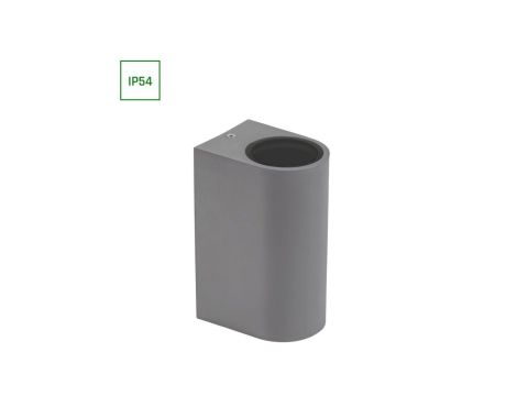 PARETE GU10 X2 DWUKIERUNKOWY KINKIET 250V IP54 150 x 73 x 95mm SZARY