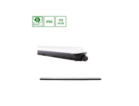 LIMEA GIGANT HERMETYK 1500mm 75W NW 230V 120ST IP65 IK10 1490x72x70mm CZARNY 5 LAT GW.