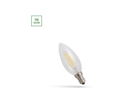 LED ŚWIECOWA E-14 230V 4W COG NW CLEAR SPECTRUM