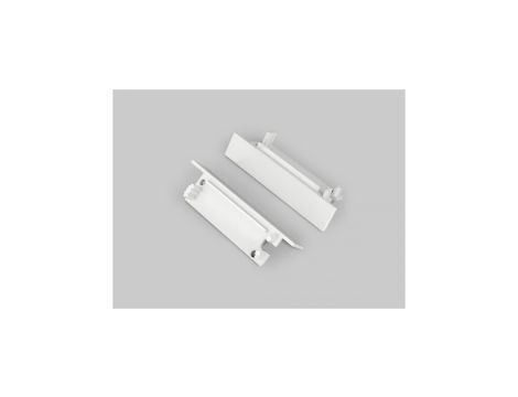 Zaślepka do profil Flat8 biała z otworem 23110001 /1szt/