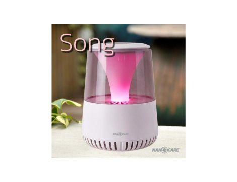 ASEPTICA song - oczyszczacz powietrza z lampką i głośnikiem wifi biały/czarny