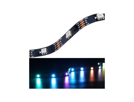 Taśma 12VDC RGB 30 led 5050 IC WS2815 cyfrowa 150 pikseli na 5m ip20 (cięta co 1 diodę) rolka 5m
