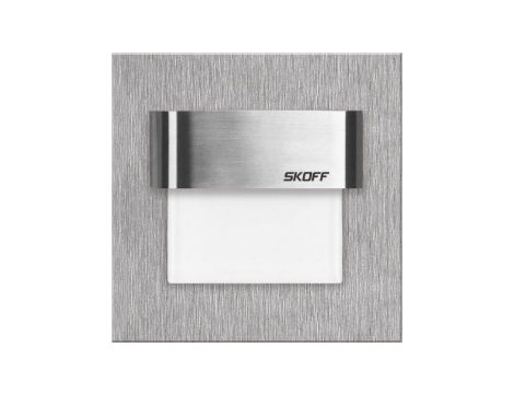SKOFF TANGO stal szlif 10V 0,8W zimna biała INOX oprawa schodowa