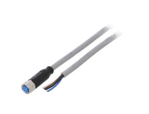 YF8U14-050VA3XLEAX Przewód przyłączeniowy M8 PIN: 4 proste 5m wtyk 60VAC 4A IP67