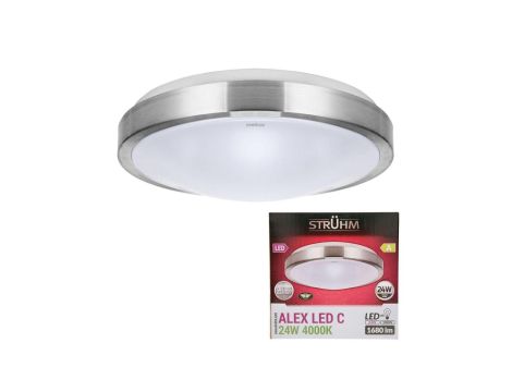 Lampa sufitowa plafon ALEX LED LED 24W 4000K 03564 STRUHM