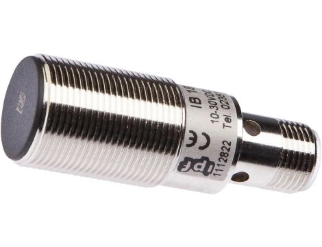 IB180225, czujnik indukcyjny, M18x1 50long, Flush, Sn: 5, 10-30V DC, PNP NC, złącze M12 4pin, IP67