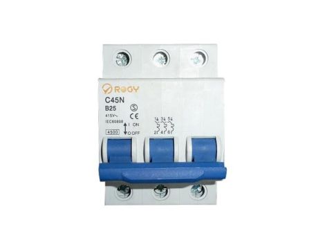 Wyłącznik nadprądowy 3P 10A B C45N 28171