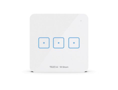SINUM WS-03 Włącznik trójpolowy kolor biały