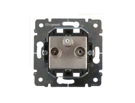 SISTENA LIFE Gniazdo antenowe RTV/SAT przelotowe