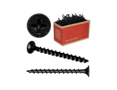 Wkręty fosfatowane do mocowania płyt karton gips do podłoża drewnianego 3,5x35 1000szt KOELNER