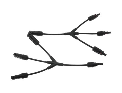 Złącze fotowoltaiczne MC4 typ Y potrójne 2,5-4mm2 6mm2 IP67 1000V DC