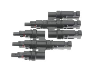 Złącze fotowoltaiczne MC4 typ T potrójne 2,5-4mm2 6mm2 IP67 1000V DC