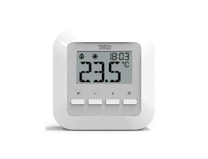 TECH ST-295 V3 - Regulator pokojowy przewodowy dwustanowy biały