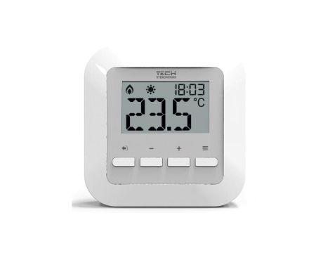 TECH ST-295 V3 - Regulator pokojowy przewodowy dwustanowy biały
