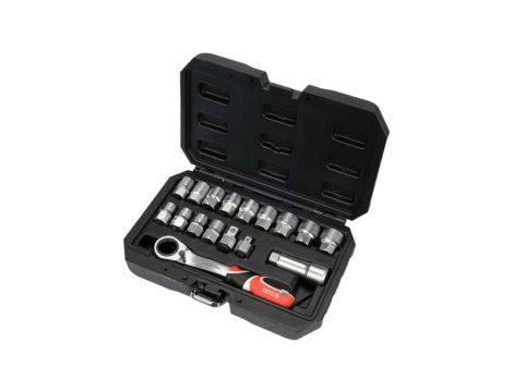 ZESTAW NASADEK PRZELOTOWYCH SPLINE 1/2 3/8 17 CZ.