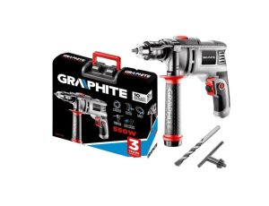 WIERTARKA UDAROWA 550W UCHWYT KLUCZYKOWY 13 MM OBROTY 0-3000