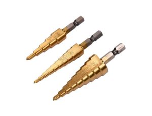 ZESTAW WIERTEŁ STOPNIOWYCH 3SZT.