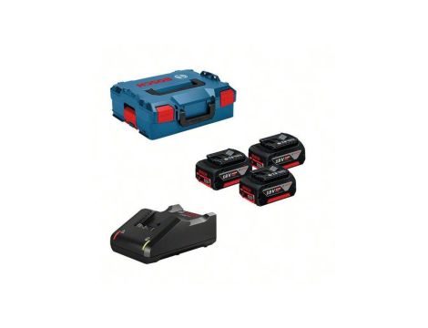 ZESTAW STARTOWY 18V 3*5.0AH + ŁADOWARKA + L-BOXX