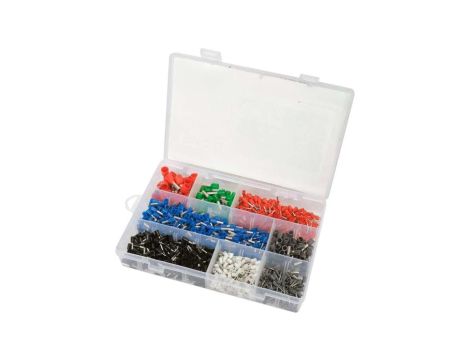 ZESTAW KOŃCÓWEK I KONEKTORÓW KABLOWYCH 1200 SZT