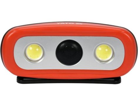 REFLEKTOR PRZENOŚNY Z GŁOŚNIKIEM 2X15W, 2000LM, LI-ION,IP44