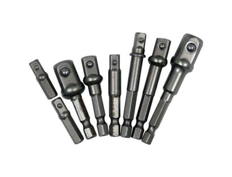 ZESTAW ADAPTERÓW HEX DO NASADEK 8SZT.