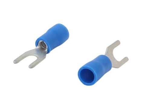 KOŃCÓWKA WIDEŁKOWA IZOLOWANA 1.5-2.5MM 2/4MM 10 SZTUK