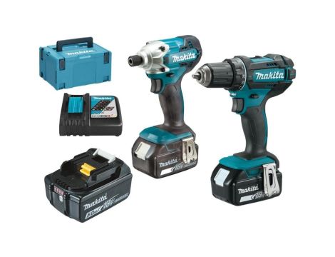 ZESTAW COMBO LI-LON 18V DTD156+DDF482 3*5.0AH MAKPAC