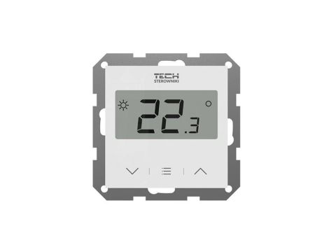 TECH F-2Z v1 - Regulator pokojowy przewodowy doramkowy kolor czarny