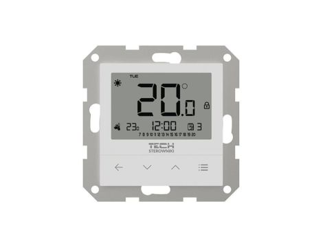 TECH F-4Z V1 - Regulator pokojowy przewodowy doramkowy kolor biały