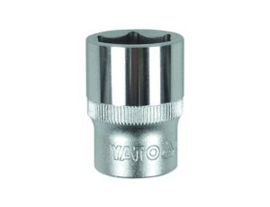 NASADKA KRÓTKA 6-KĄTNA CHROMOWANA 1/2 9MM