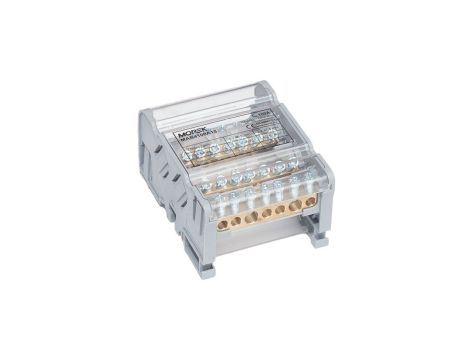 Blok dystrybucyjno-rozdzielczy MOBLOCK 4P 100A-7 2x25mm2 + 5x6mm2 TS35 MAB4100A18