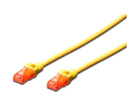 Kabel krosowy (Patch Cord) U/UTP kat. 6 żółty 5m DK-1612-050/Y